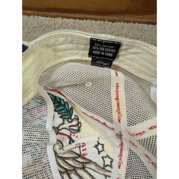 Ed Hardy Hat Snapback Eagle Tattoo Art Mesh Back Trucker Cap Vintage - Picture 9 of 9